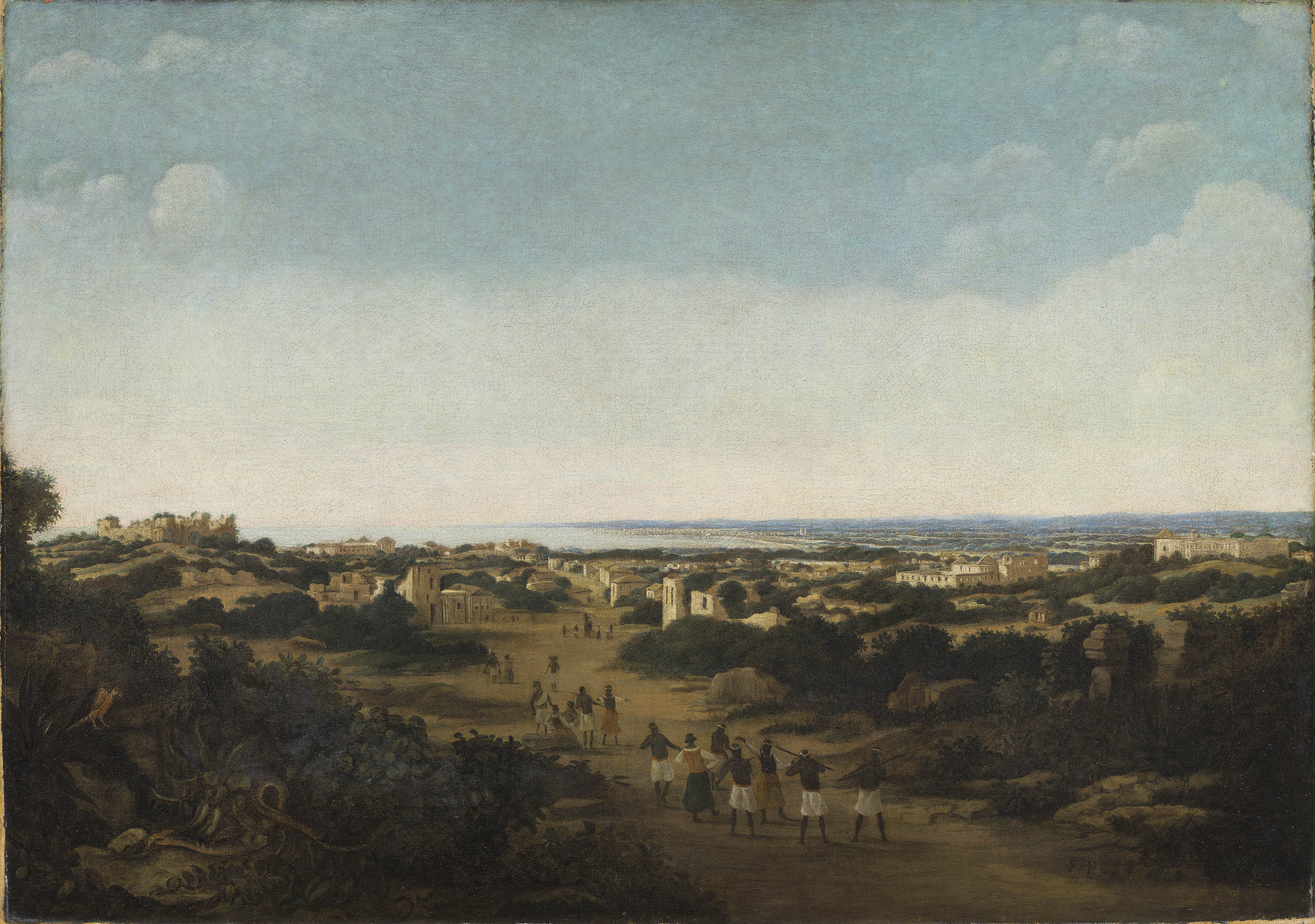 絵画「オルスバン」 View of the Ruins of Olinda, Brazil - Post, Frans Jansz.. Museo